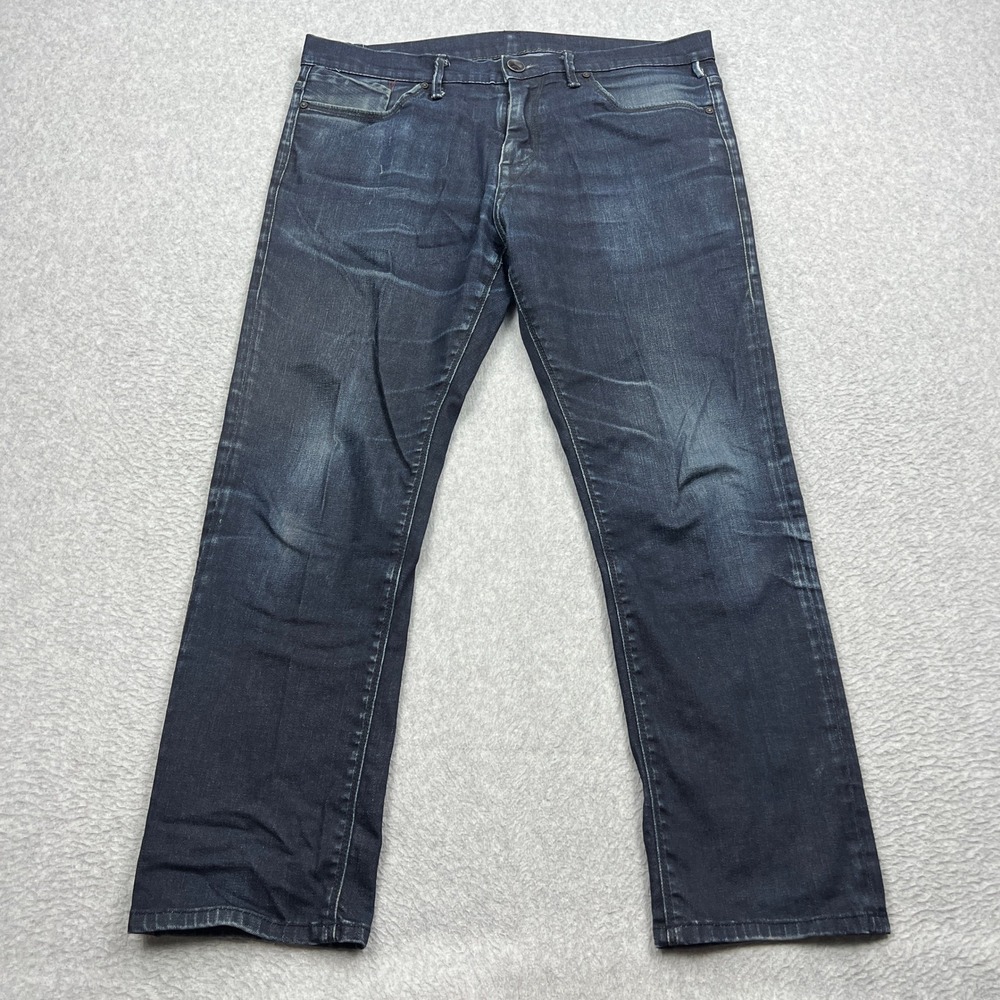 Matias Sol Jeans Mens 34 Dark Wash Blue Hand Tailored Made in USA Denim